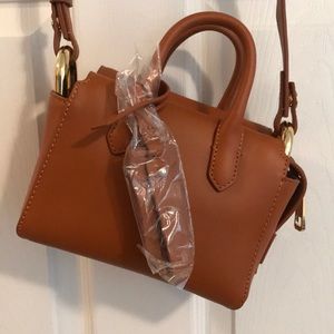 NWT J Crew Harper Mini Satchel in Italian Leather